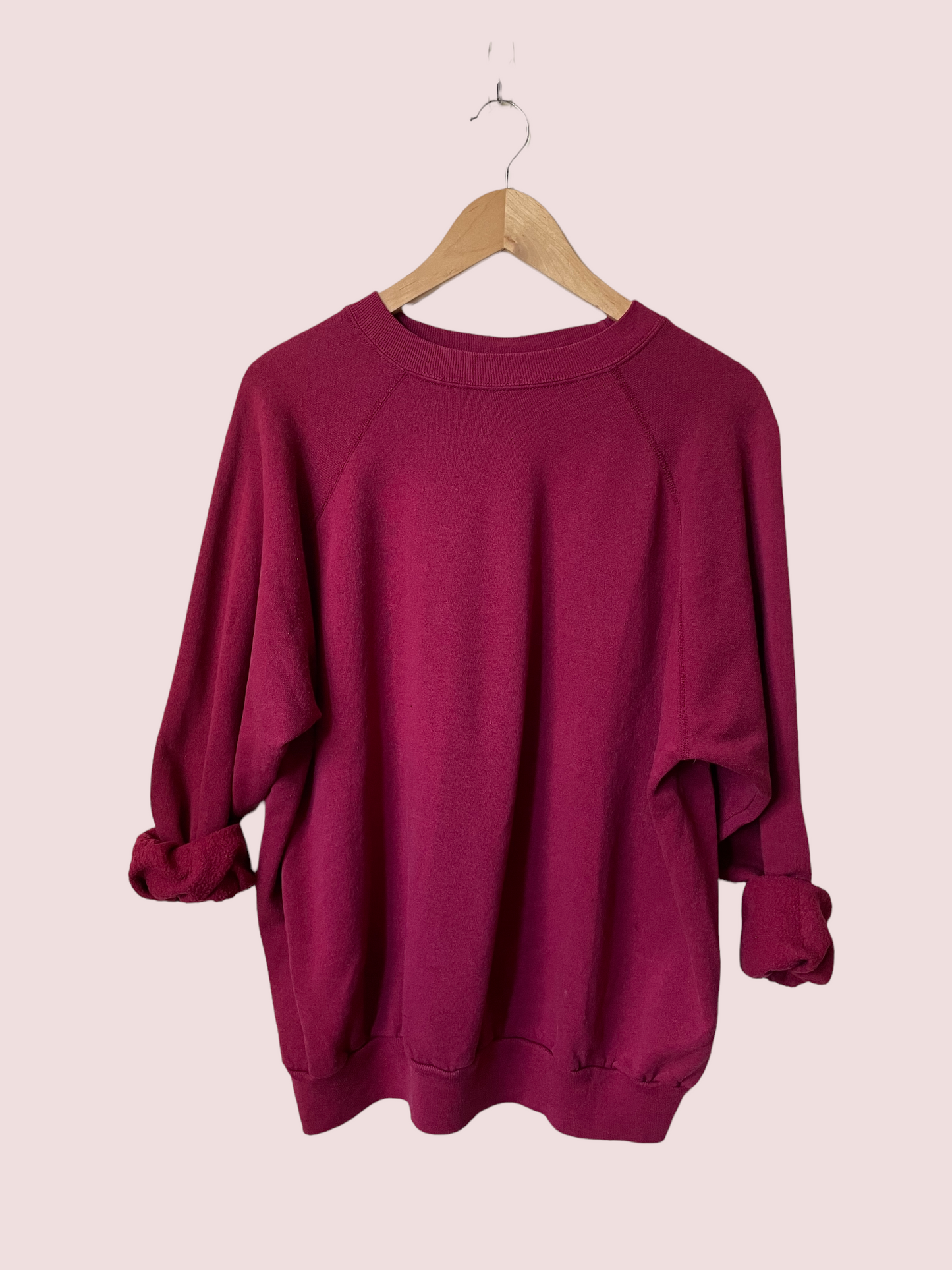 vintage CUSTOM sweatshirt in burgandy