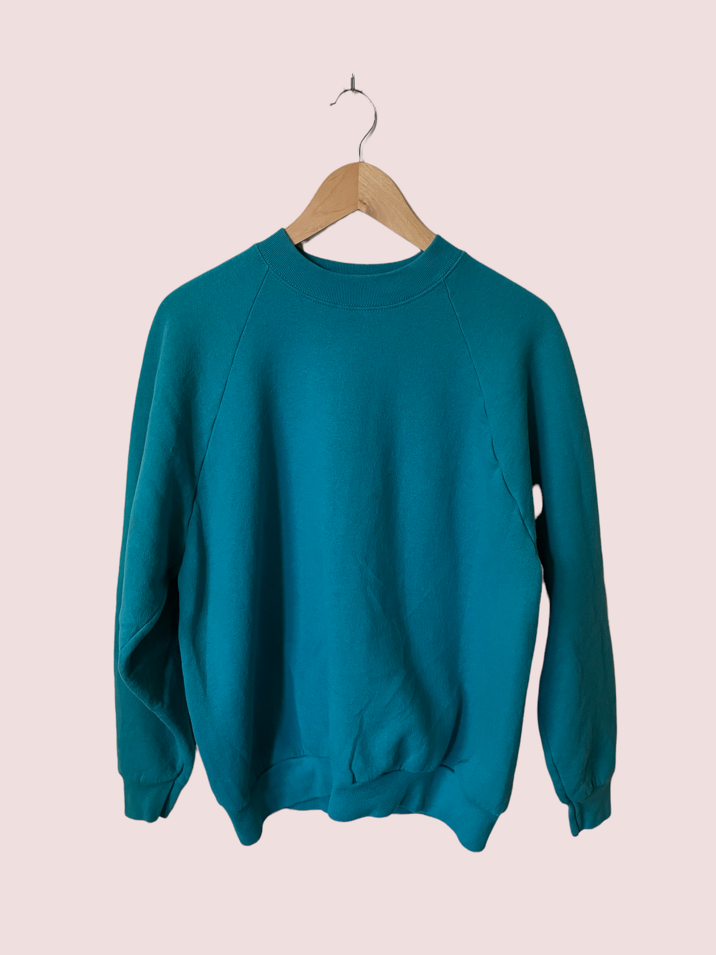 vintage CUSTOM sweatshirt in teal green