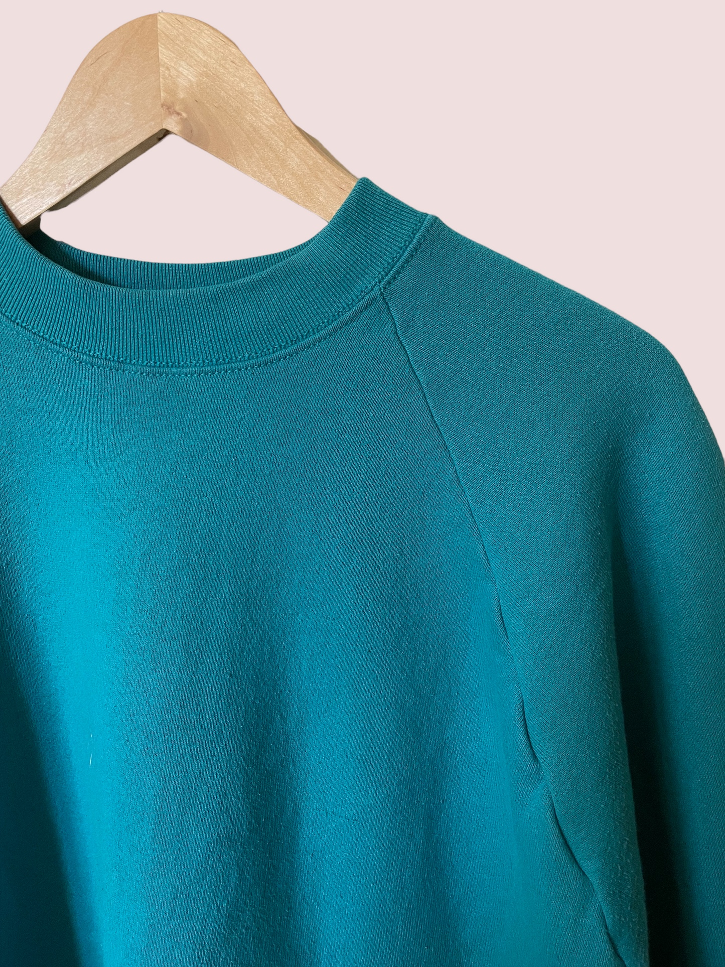 vintage CUSTOM sweatshirt in teal green