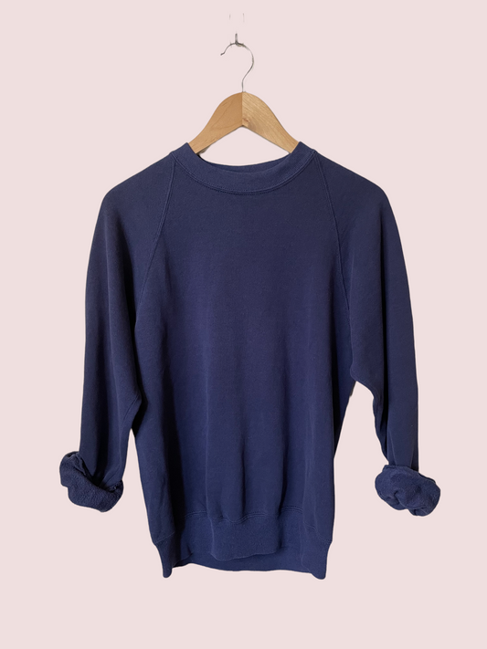 vintage CUSTOM sweatshirt in navy blue