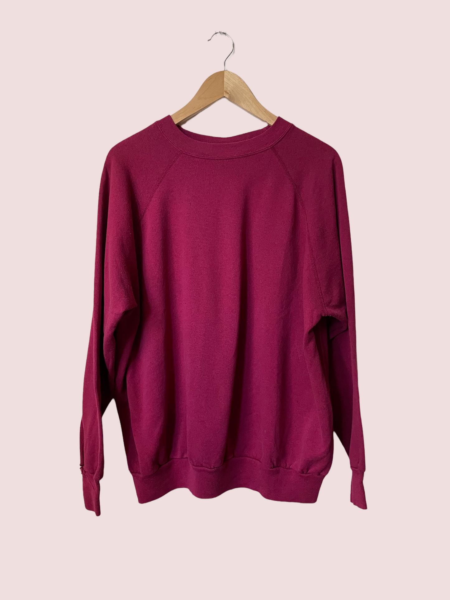 vintage CUSTOM sweatshirt in burgandy