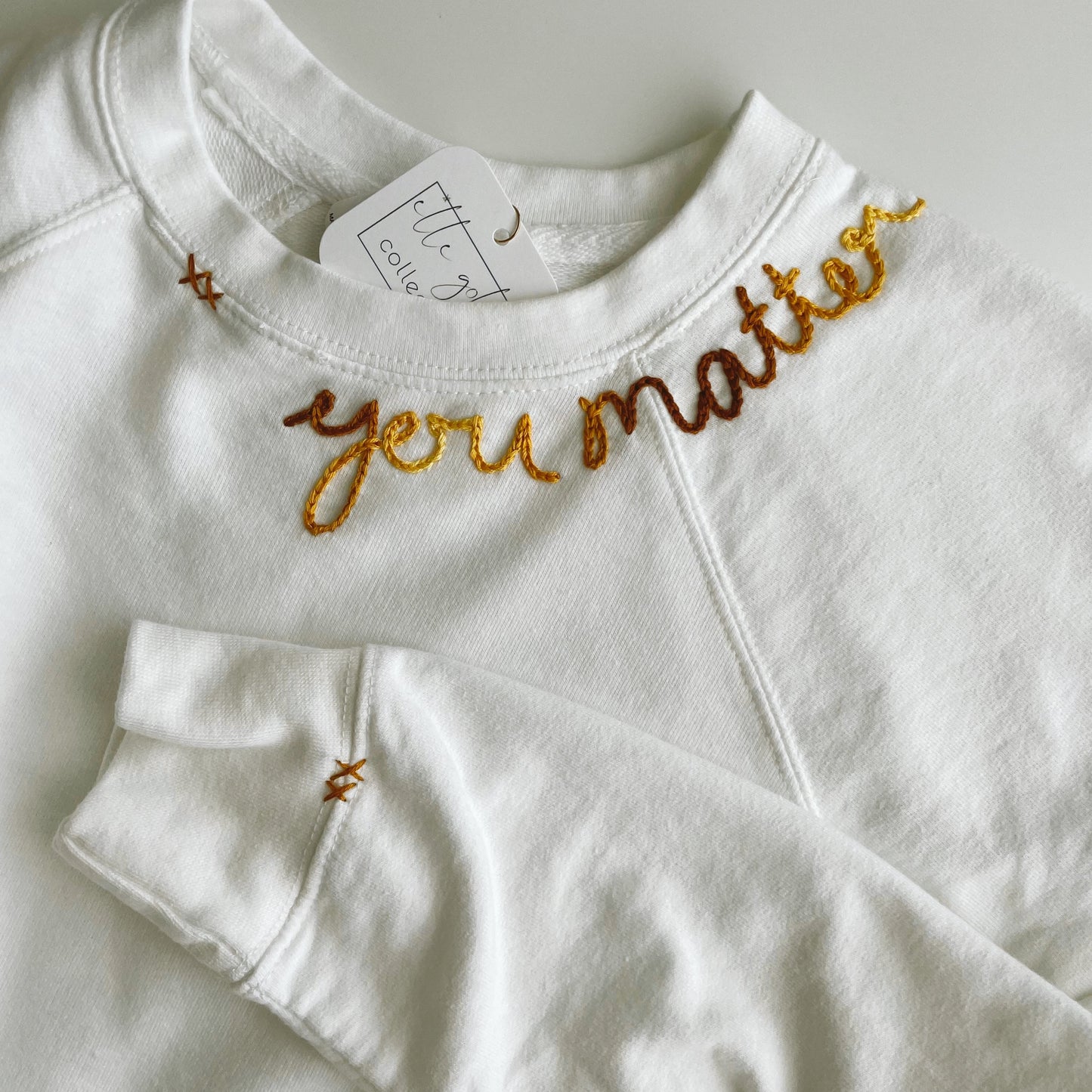 CUSTOM hand embroidered sweatshirt