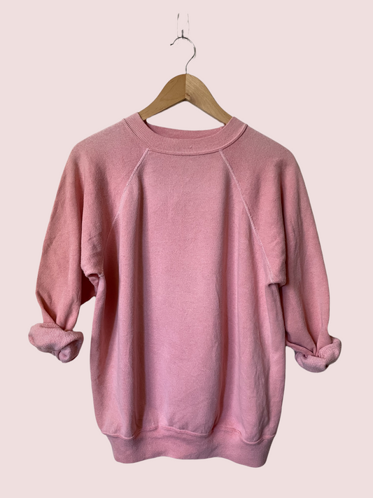 vintage CUSTOM sweatshirt in light pink