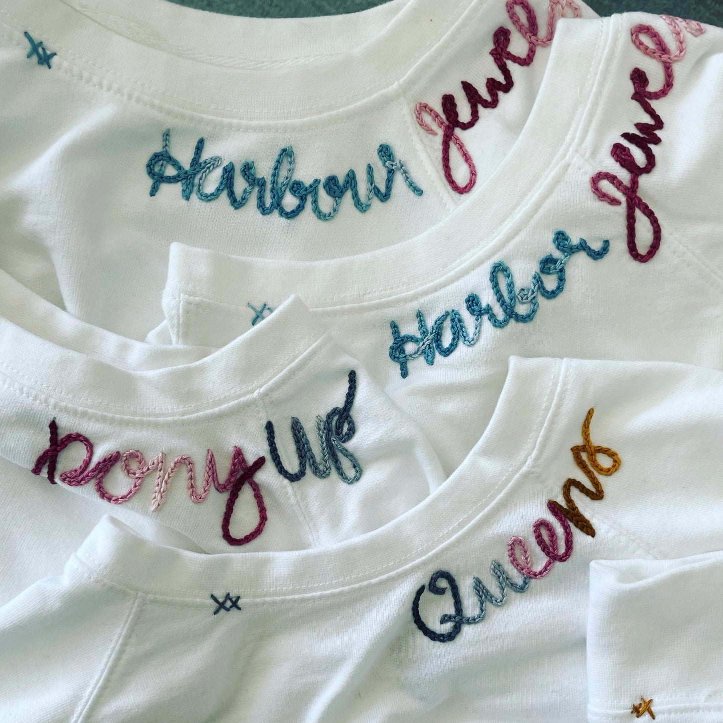 CUSTOM hand embroidered sweatshirt